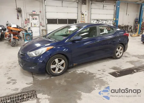 2013 Hyundai Elantra Gls from USA, damaged, VIN 5NPDH4AE6DH350639